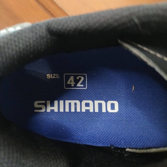 Shimano Mens Cycling Clip-in Shoes Black Size 42 (US 8.3) Hook & Loop Closure - Picture 7 of 8